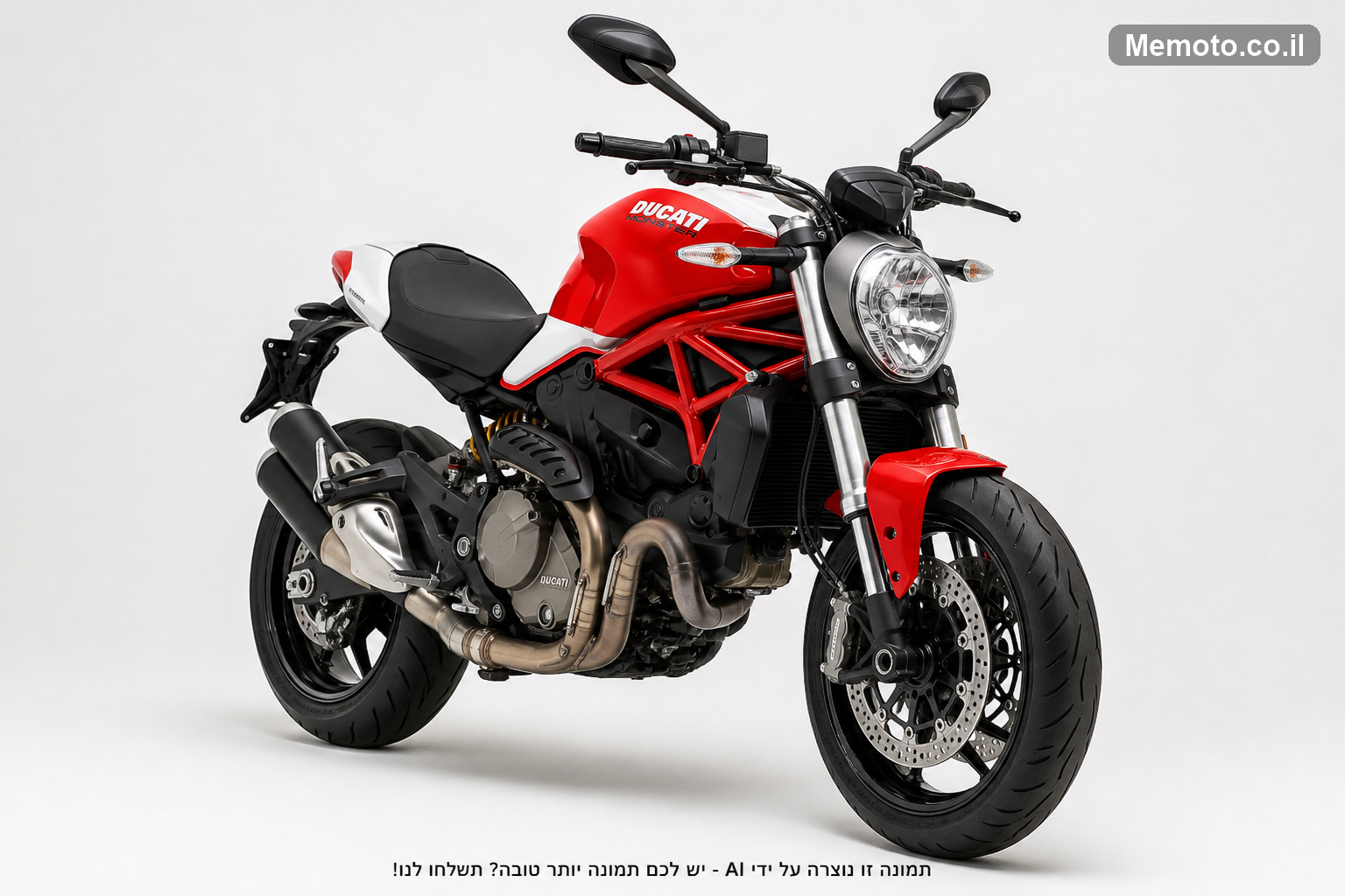 Ducati MONSTER RED/WHITE 821